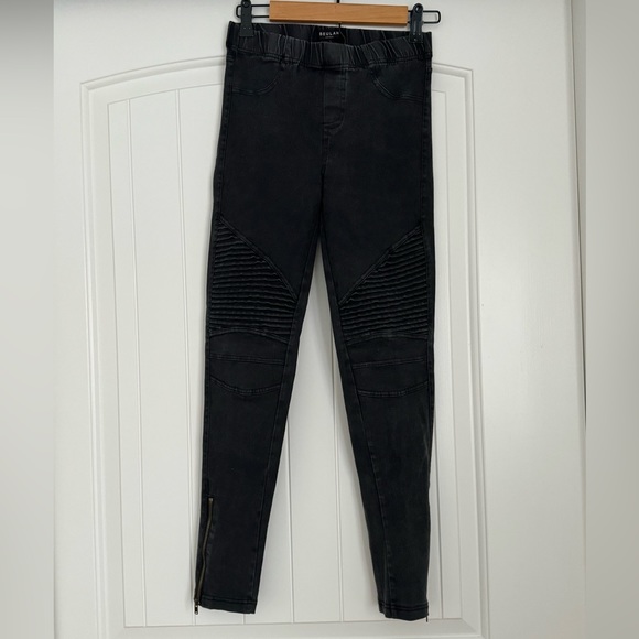 Beulah Moto Jeggings Dark Gray | Size Small - Picture 1 of 5